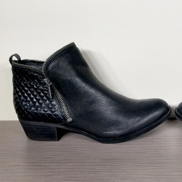 Lucky Brand Bartalino Bootie, Black Leather, Womens Size 8 M / 38 - Picture 7 of 11